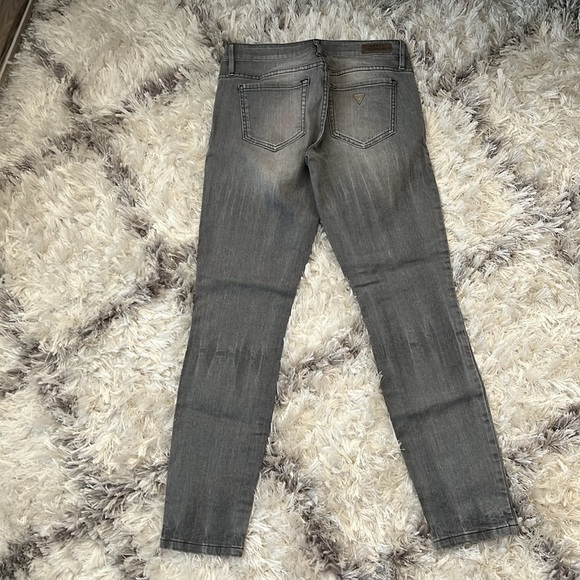 Size 28, Guess Jeans. Grey. Never worn. Power Curvy Mid - Picture 5 of 5